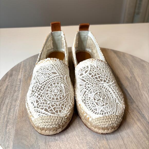 Chloé Fabri Lace Espadrilles White 38 Women's Designer Shoes NIB Box Dust Bag - Picture 8 of 13